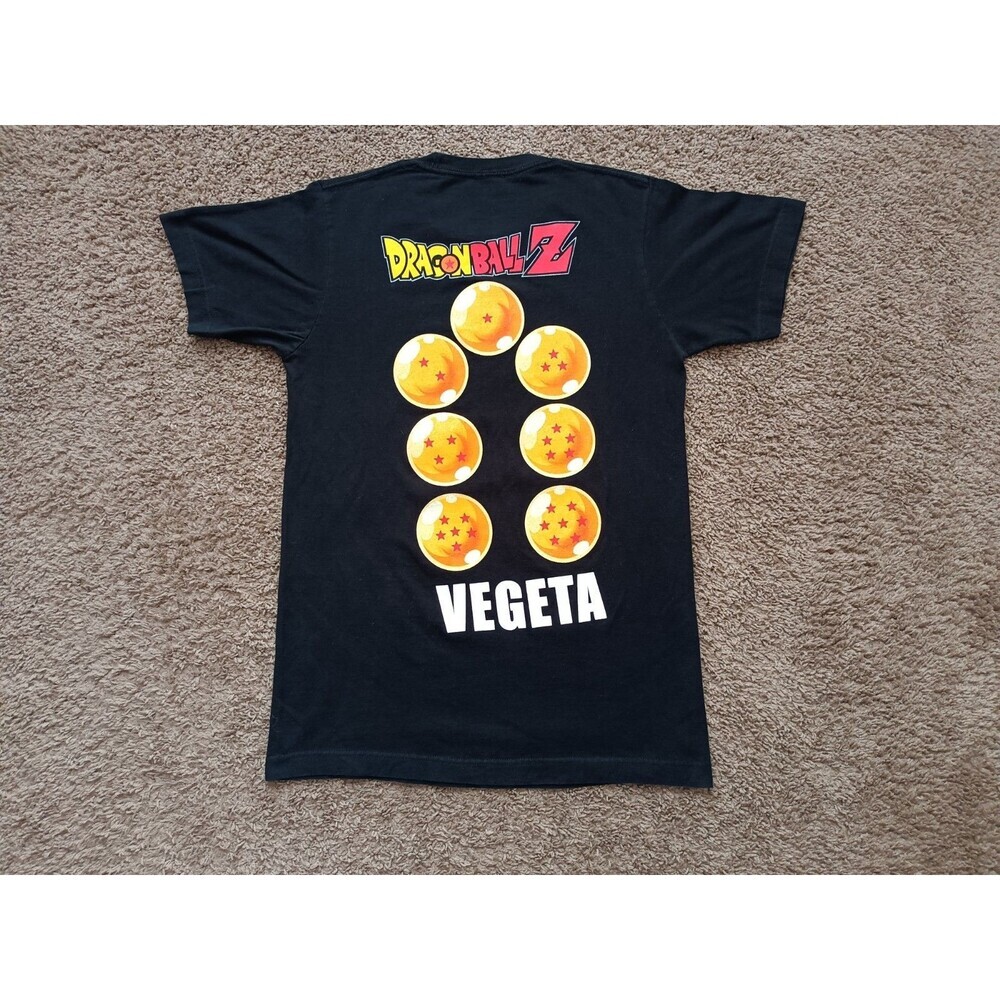 Dragon Ball Z Vegeta T-Shirt Men's Small Black Short Sleeve